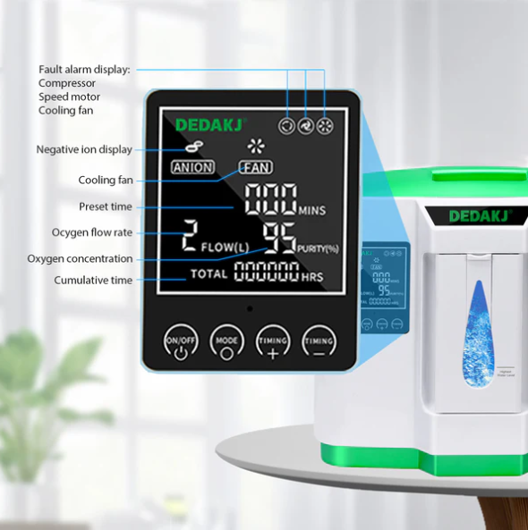 Máy Tạo Oxy Y Tế Tại Nhà Cho Người Bệnh DEDAKJ 9 Lít DE-2AW - ảnh 8