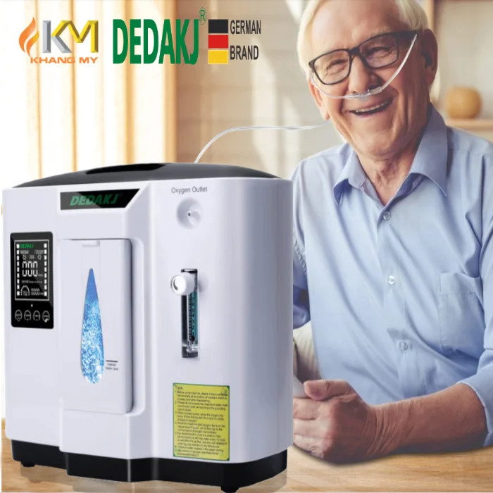 Máy Tạo Oxy Y Tế Tại Nhà Cho Người Bệnh DEDAKJ 7 Lít DE-1A - ảnh 2