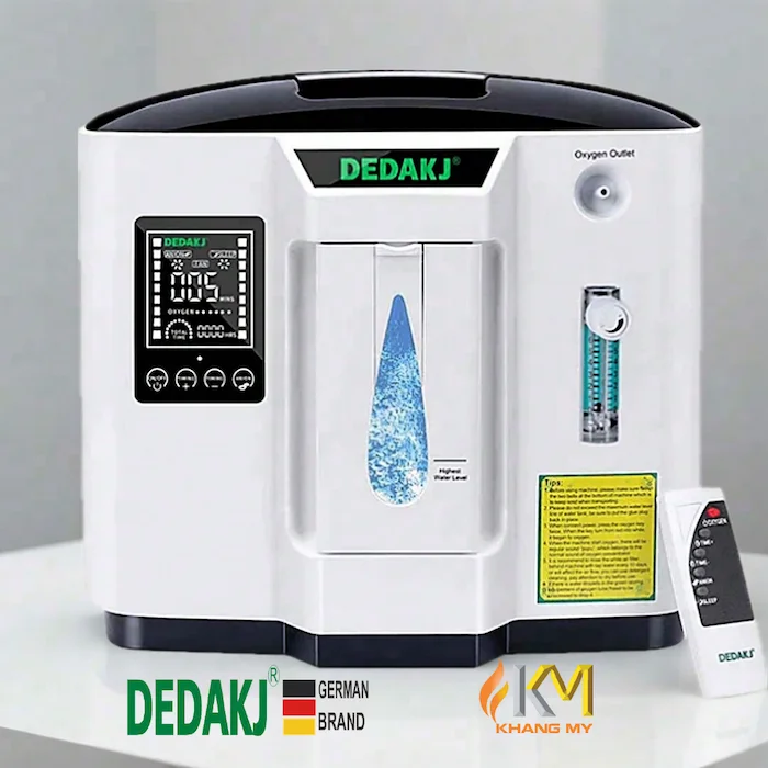 Máy Tạo Oxy Y Tế Tại Nhà Cho Người Bệnh DEDAKJ 7 Lít DE-1A - ảnh 4